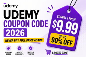 Udemy Coupon Code 2026 (Working + Never Pay Full Price Again)
